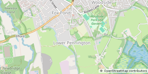 Map of Lymington, Hampshire