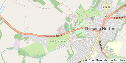 Map of Chipping Norton, Oxfordshire