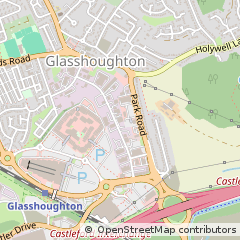 Map of Castleford, Yorkshire