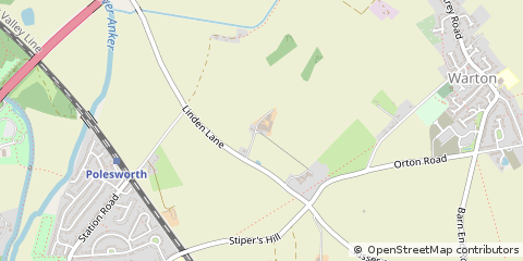 Map of Tamworth Staffordshire, Staffordshire