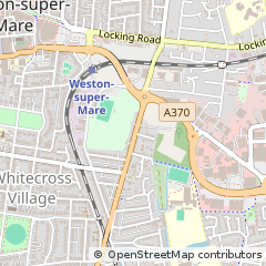Map of Weston-Super-Mare, North Someset