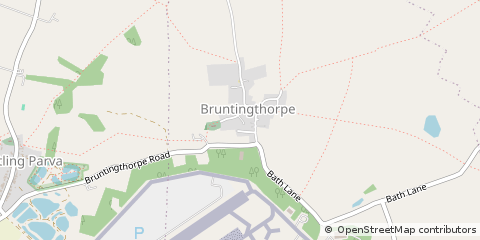 Map of Lutterworth, Leicestershire