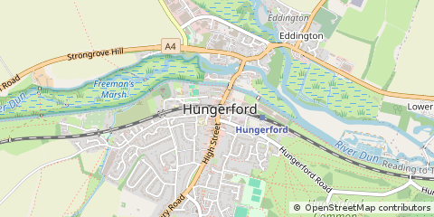 Map of Hungerford, Berkshire