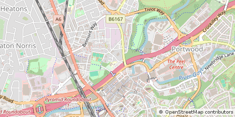 Map of Stockport, Cheshire