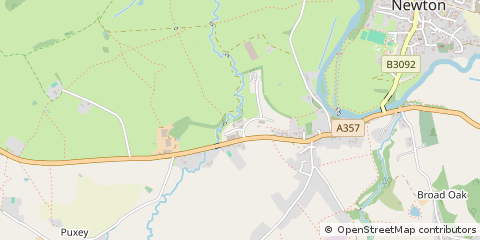 Map of Sturminster Newton, Dorset