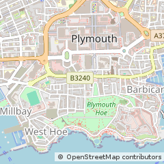 Map of Plymouth, Devon