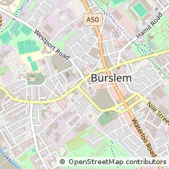 Map of Stoke-on-Trent, Staffordshire