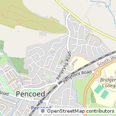 Map of Bridgend