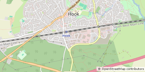 Map of Hook, Hampshire