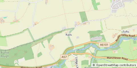 Map of Sheffield, South Yorkshire