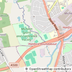 Map of Stoke on Trent, Staffordshire