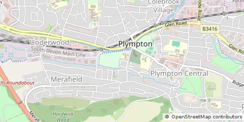 Map of Plymouth, Devon