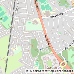 Map of Cheadle, Cheshire