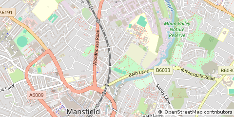 Map of Mansfield