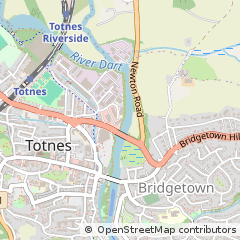 Map of Totnes, Devon
