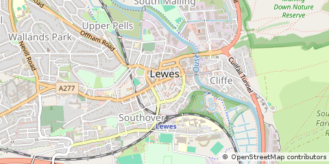 Map of Lewes