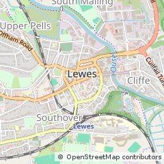 Map of Lewes