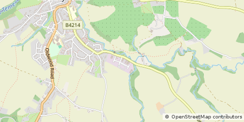 Map of Tenbury Wells, Worcestershire