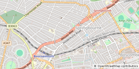 Map of Bournemouth