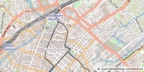 Map of Manchester