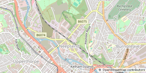 Map of Sheffield