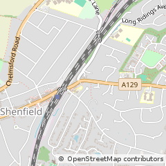 Map of Brentwood, Essex