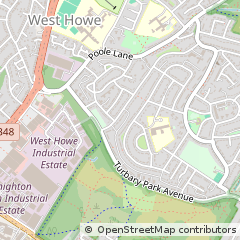 Map of Bournemouth, Dorset