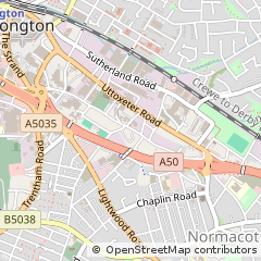 Map of Stoke-on-Trent, Staffordshire