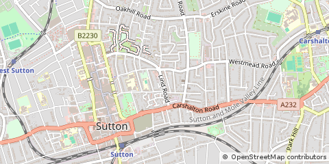 Map of Surrey