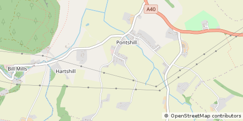 Map of Pontshill