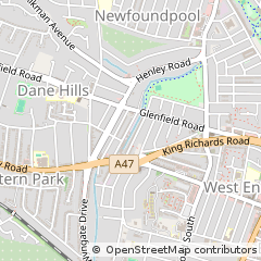 Map of Leicester