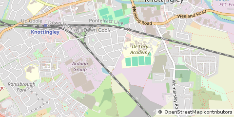 Map of Knottingley, West Yorkshire