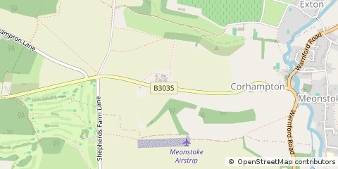 Map of Corhampton, Hampshire