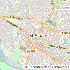 Map of ST. Albans, Hertfordshire