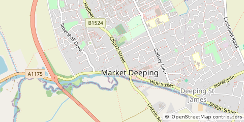 Map of Peterborough, Cambridgeshire