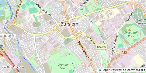 Map of Stoke-on-Trent