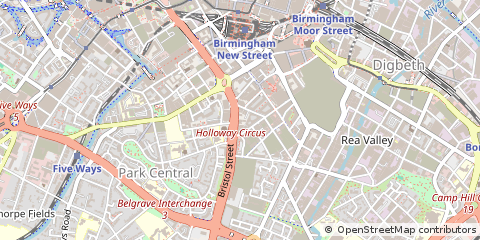Map of Birmingham, Surrey