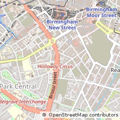 Map of Birmingham, Surrey