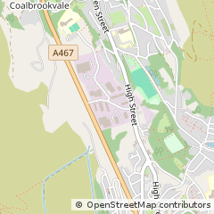 Map of Abertillery, Gwent