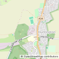 Map of Cannock, Staffordshire