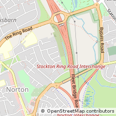 Map of Stockton-on-Tees, Cleveland