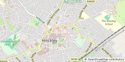 Map of Hinckley