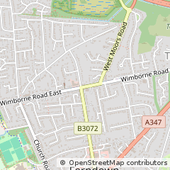 Map of Ferndown, Dorset