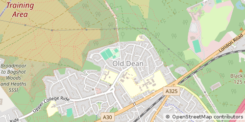 Map of Camberley