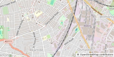 Map of Derby