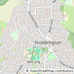 Map of Fareham, Hampshire