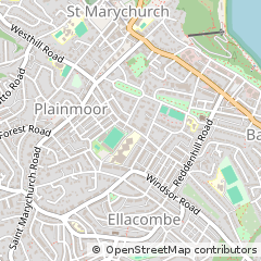 Map of Torquay, Devon