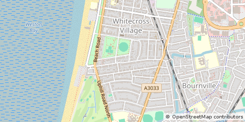 Map of Weston Super Mare, North Somerset