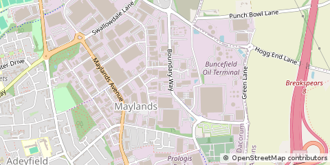 Map of Hemel Hempstead, Hertfordshire