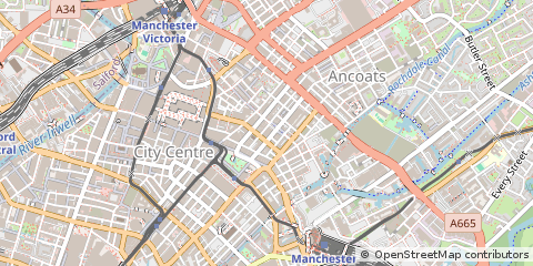 Map of Manchester